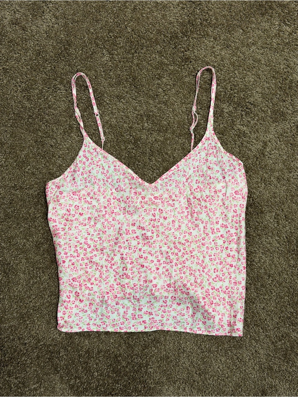 Victoria's Secret Pink Floral Spaghetti Strap Cami